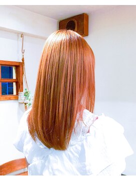 ツムグ(tsumugu) 【tsumugu寺田町】憧れ☆艶々ストレートミディ スイートピンク