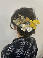 トロンヘアー(tronc hair)&nbsp;【卒業式☆成人式】ドライフラワーアレンジ・ヘアセット