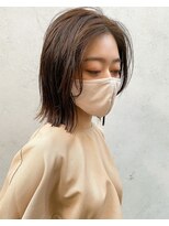 アクトゥス(AEQUITAS)&nbsp;切りっぱなしレイヤーボブxブラウンベージュ