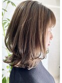 20代～30代大人ナチュラルくびれヘア前髪似合わせカット［仙台］