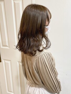 グリーン 渋谷(green) 【MIO】ブリーチなしダブルカラー×カーキベージュ