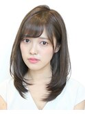 【髪質改善/小顔/レイヤーカット/透明感ダークカラー】京佳