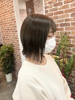 ヴィップルーム(viproom) 切りっぱなしボブ☆カーキアッシュ