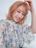 ルービック 豊中(Rubik's)&nbsp;大人可愛い小顔くびれミディアム/オレンジベージュ