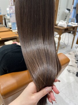ネイロ 錦糸町(NeiRo) チェリーブラウンフェミニンロングモードヘアダークアッシュ