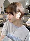 マッシュショート『イメチェン/フルバンク/レッドブラウン』