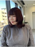 ボルドーカラー【町田/韓国ヘア/レイヤーカット】
