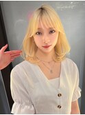 デザインカラー/レイヤーカット/ウェットヘア/オリーブベージュ
