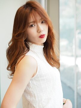 アンジェロ カリノ(Angelo Carino) 【韓国風】くびれヘア＿オレンジベージュ☆