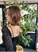 小顔ショートボブハイライトカラー大人ショート白髪ぼかし北千住