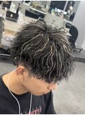 渋谷緩め波巻きスパイラルパーマシャドウパーママッシュ