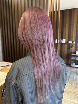 ブランシェ 小牧店(BRANCHE) ブリーチあり/くすみピンクカラー〔西尾〕