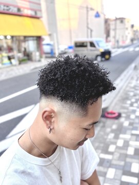 バーバーブロス(BAR BER bro's) アフロツイスト/浦安#針金パーマ/スパイキーショートアフロ