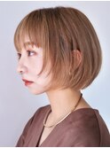 ハイトーン似合わせカットボブ内巻き顎ラインボブ谷ひより/5