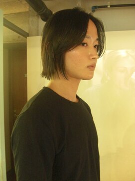 ノラジャーニー(NORA Journey) メンズボブウルフメンズミディアムレイヤーカットメンズウルフ