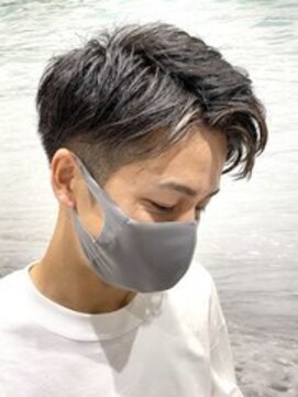ヨシザワインク プレミアム 横浜 桜木町店(YOSHIZAWA Inc. PREMIUM) ツーブロックアップバングフェイスフレイミング