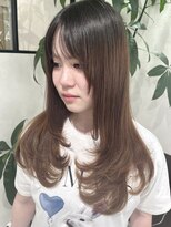 ベルヘアーデザイン 堺東(Belle hair Design)&nbsp;韓国風顔周りレイヤーカットアディクシーカラー外国人風堺東