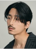 原宿ニュアンスパーマメンズセンターパートネープレスガイルヘア