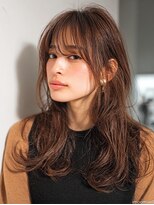 ダル 渋谷/表参道(DAL.)&nbsp;顔周りカットハッシュカットダークブラウンワンホンレイヤー韓国