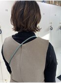 レイヤーカット きりっぱなしボブ ブラウンカラー 髪質改善