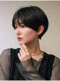 黒髪大人ショート×丸みショート|小顔・似合わせカット