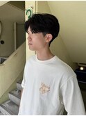 ベリーショート/ダークアッシュ/ニュアンスパーマ/韓国マッシュ