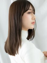 ドクターズサロン LAB 小山店&nbsp;エアストレートココアブラウンレイヤーロングu小山20代30代40代