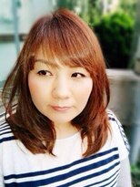 スティルヘア(still hair) 20代30代抜け感ミディアムレイヤーミルクティベージュブラウン