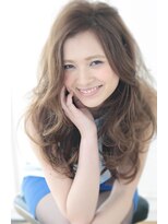 ひし形シルエットデジタルパーマ☆サイドパートグレージュ