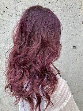レーヴ(Reve) ピンクバイオレット×ウェーブスタイル【レーヴ】