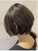 【Zina 梅田】 前下がり小顔ボブ×フォギーベージュ
