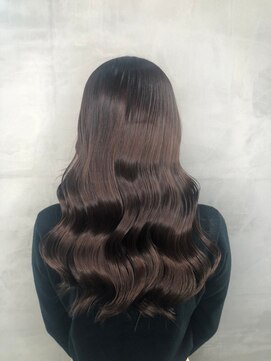 ジーナ セントラル銀座(Zina) セシルカットフリンジウェーブ×大人かわいい前髪ココアブラウン