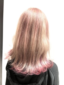 エイト オカチ 上野御徒町店(EIGHT okachi) 裾ピンクグラデーション