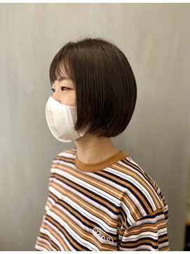 トップヘアー 中庄店(TOP HAIR fuapua) ピンクブラウン×ミニボブ【りり】