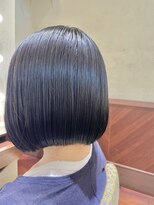 エルサフィロ ヨドヤバシ(el zafiro yodoyabashi)&nbsp;【el zafiro  yodoyabashi】白髪馴染ませカラー＆ボブスタイル