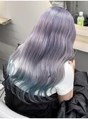 ミルクティーベージュダブルカラーケアブリーチインナーカラー