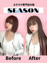 シーズン 大阪(SEASON)&nbsp;【エクステ】韓国ヘア/ピンクヘア/エクステ専門店大阪