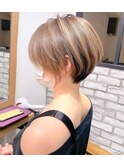 大人ショートボブクビレ20代30代40代前髪あり前髪なし【荒牧】