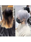 激変before after  ウルフショートヘア　DAYS