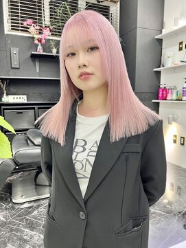 チュダック(ChuDuck) 韓国風《ピンクペール》ハイトーン/ケアブリーチ/ダブルカラー