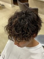 ブルニール 心斎橋(BLEUNIR)&nbsp;波巻きパーマ　マッシュ　刈り上げ