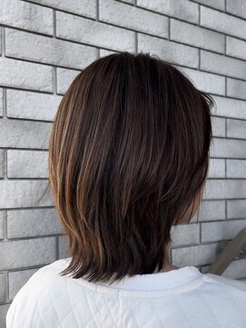 ピュア ハーツ 西尾店(Pure Hearts) 黒髪/ボブルフ/ネビージュ/小顔/ワンレン/西尾/髪質改善/前髪