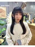 【hana】オン眉×黒髪ロング(恵比寿)