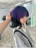ホワイトグレージュ/デジタルパーマ/チェリーブラウン/宜野湾
