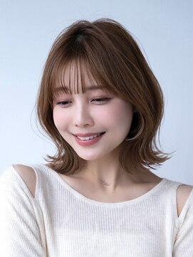 ドリップ バイ ハバナ 原宿(driP. by HAVANA) 20代30代大人可愛い斜めバング/ストレートボブ/シルキーベージュ