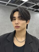 エデアンルクラ 下通(EDEAN Leclat)&nbsp;熊本ニュアンスパーマ ナチュラルセンターパート ナチュラルヘア