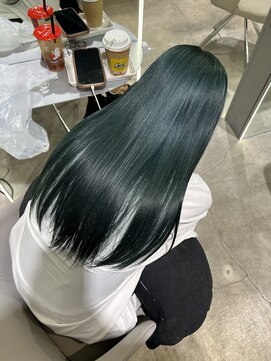 ジェム(GEM) 【hinana】ワンブリーチでできるグリーンカラー