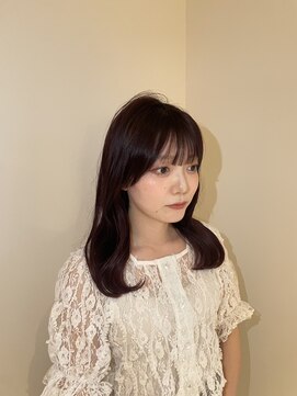 リノア 鵠沼海岸(LINOA) 韓国風レイヤーボルドーカラー！