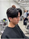 自然な毛流れでラフにキマるセンターパート×ニュアンスパーマ