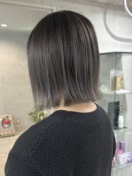 ラック(LUCK) バレイヤージュ/船橋/くすみベージュ/細めハイライト